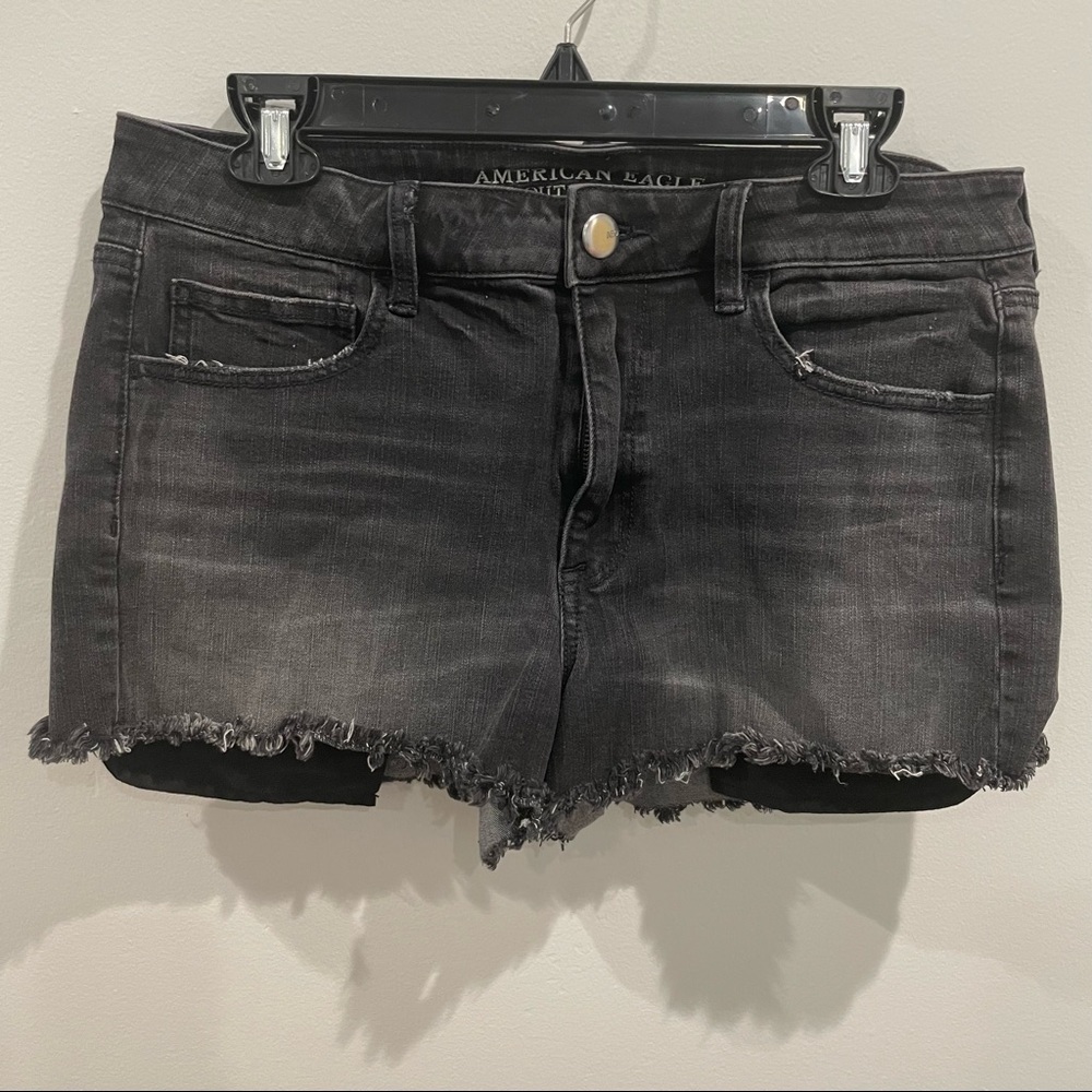 AMERICAN EAGLE SUPER STRETCH 360 DENIM SHORTS